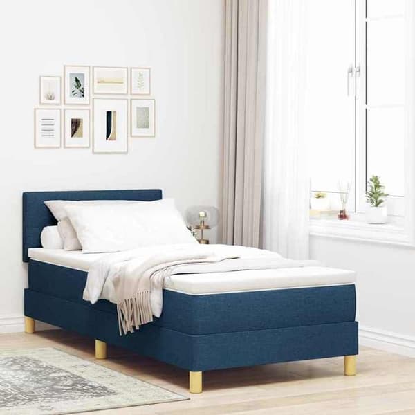 Maison Exclusive - Jousipatja sinisellä tyynyllä 100 x 200 cm kangas Blå