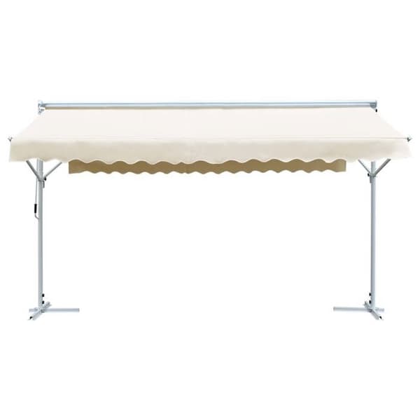 Maison Exclusive - Stående markis 500 x 300 cm Kräm Grädde