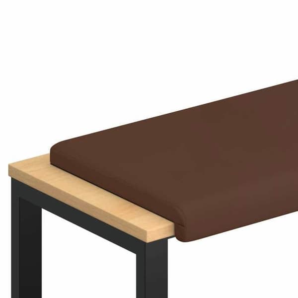 Maison Exclusive - Bænkpude i kunstlæder Brun Dybde 35 cm