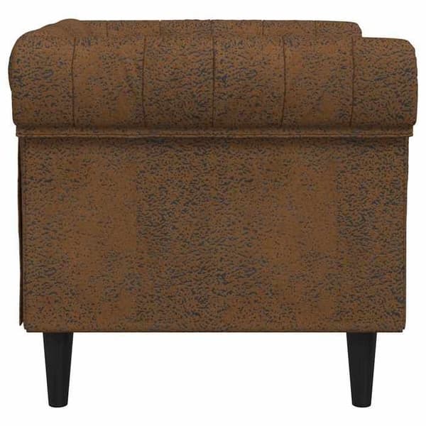 Maison Exclusive - Chesterfield stol i brun stof