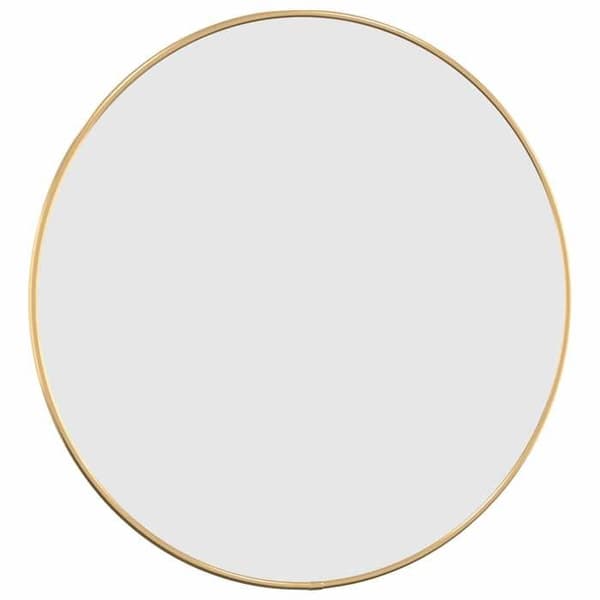 Maison Exclusive - Guldväggspegel Ø 50 cm Rund gyllene