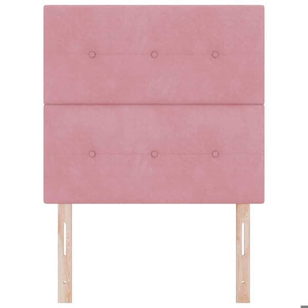 Maison Exclusive - Ruusupäällysteinen sänkytausta 80 cm Sametti Ros