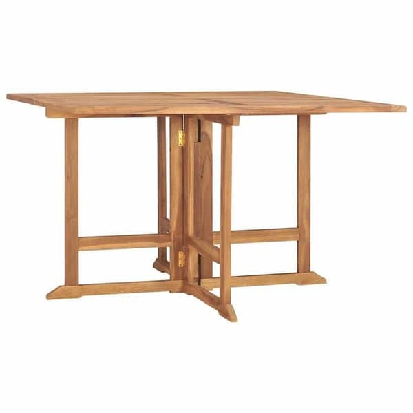 Havemøbel - EKSKLUSIV HUS - 110x110x75 cm - Massiv teak - Sammenfoldelig - Velegnet til udendørs brug