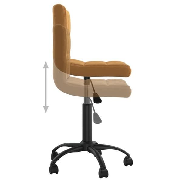 Maison Exclusive - Drejestol til spisestue Brun Velour