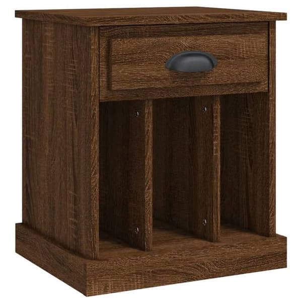 Maison Exclusive - 2 stk natborde i brunt egetræ 43x36x50 cm Brun ek