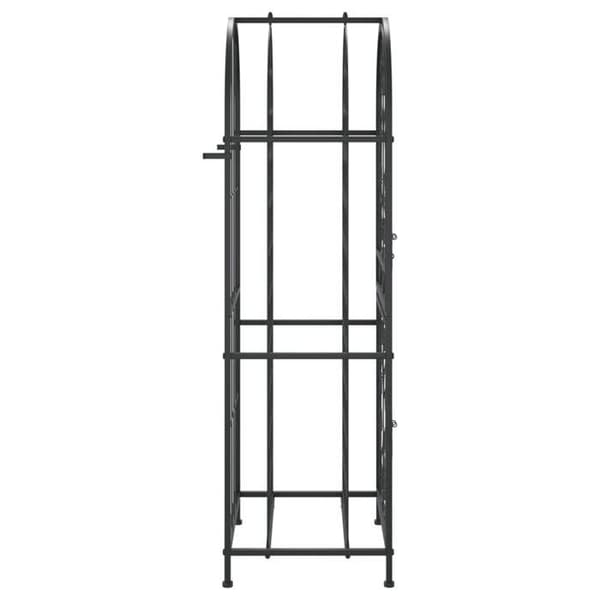 Flaskskåp - EXKLUSIV HEM - 41 flaskor - Svart - Låsbar - 45x36x120 cm Svart