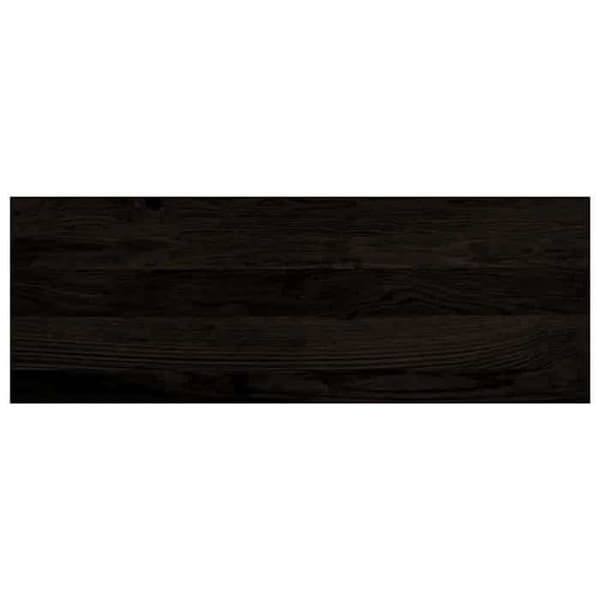 Trappe - EKSKLUSIV HUS - 12 dele - Massivt egetræ - Brun-sort - 70x25x2 cm brun-svart