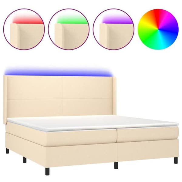 Maison Exclusive - LED-jousipatja kangaspäädyllä