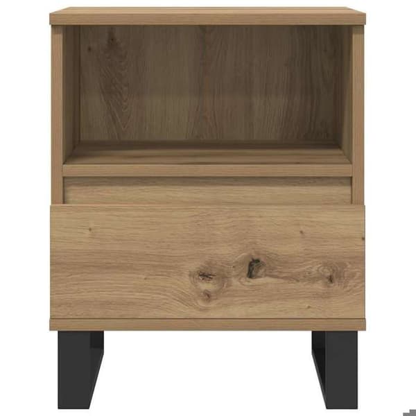 Maison Exclusive - Natborde 2 stk. håndlavet eg 40x35x50 cm