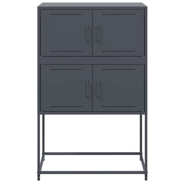 Maison Exclusive - Buffé antracit 68,5x38,5x107 cm stål