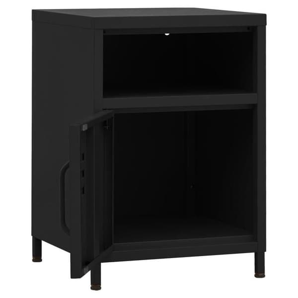 Natteskab - Eksklusivt Hus - 2 stk - Stål - Sort - 35x35x51 cm Sort