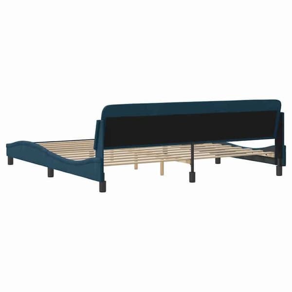 Maison Exclusive - Dover-sänkykehys sininen 200x200 cm sametti