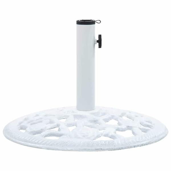 Maison Exclusive - Hvid parasolfod 12 kg 48 cm i støbejern