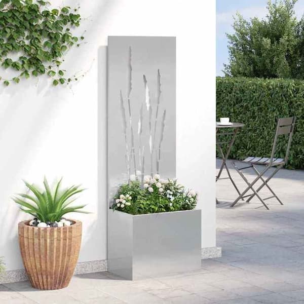 Havelåge - EKSKLUSIV HUS - Sølv 50x32x150 cm - Robust stål - Mat finish - Rusteffekt Pengar