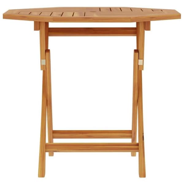 Maison Exclusive - Fällbord för trädgård 85x85x76 cm i solid teakträ Varm träfärg (teakfinish)