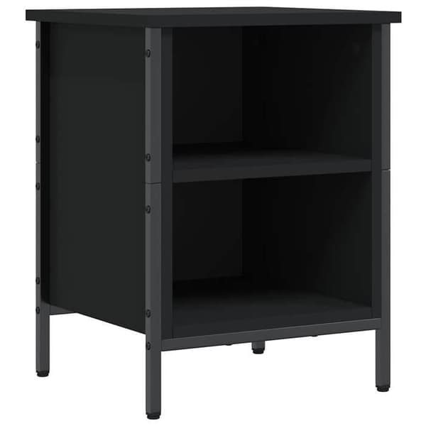 Maison Exclusive - Skoskab sort 38x35x50 cm ingeniørtræ