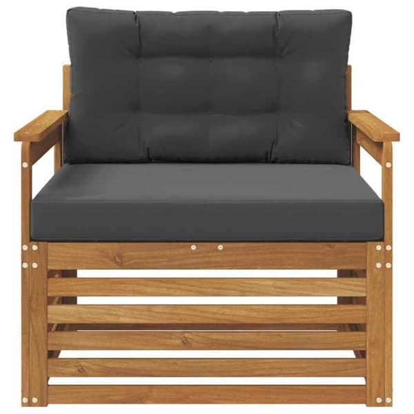 Udendørs sofa - EKSKLUSIV HUS - Massiv akacie - Polyesterfyld - Lakeret finish - Modulær