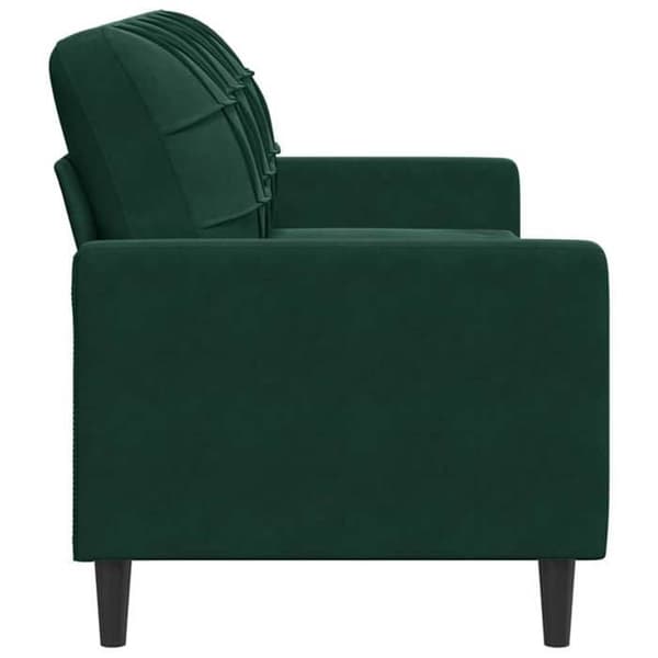 Maison Exclusive - 3-personers sofa Mørkegrøn 180 cm Velour
