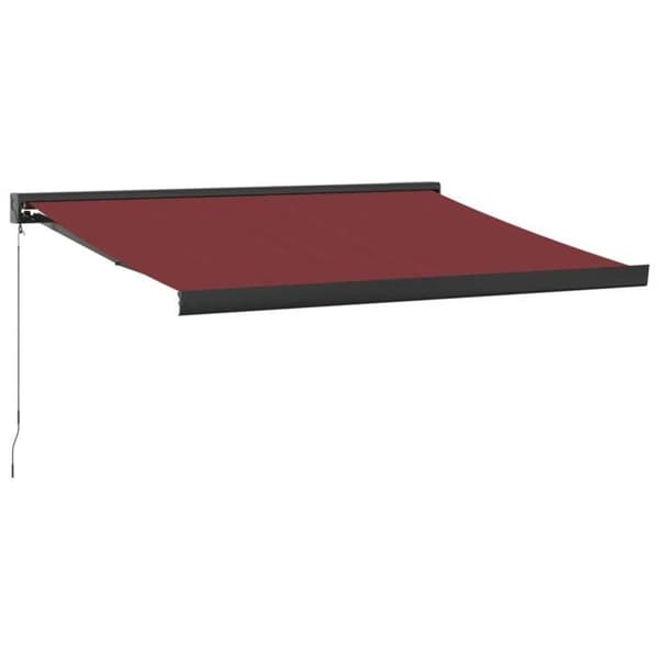 Maison Exclusive - Manuell infällbar markis bordeaux 350x250 cm
