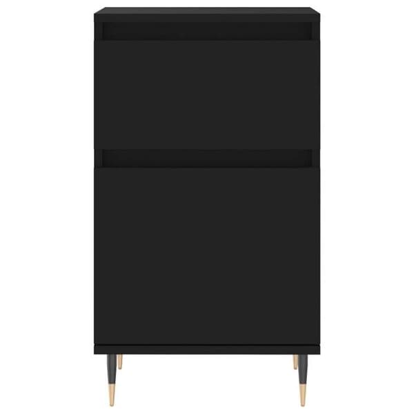 Maison Exclusive - Buffet 2 stk sort 40x35x70 cm ingeniørtræ