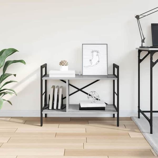 Maison Exclusive - Sonoma hylde grå 75 x 30 x 58,5 cm Ingeniørtræ