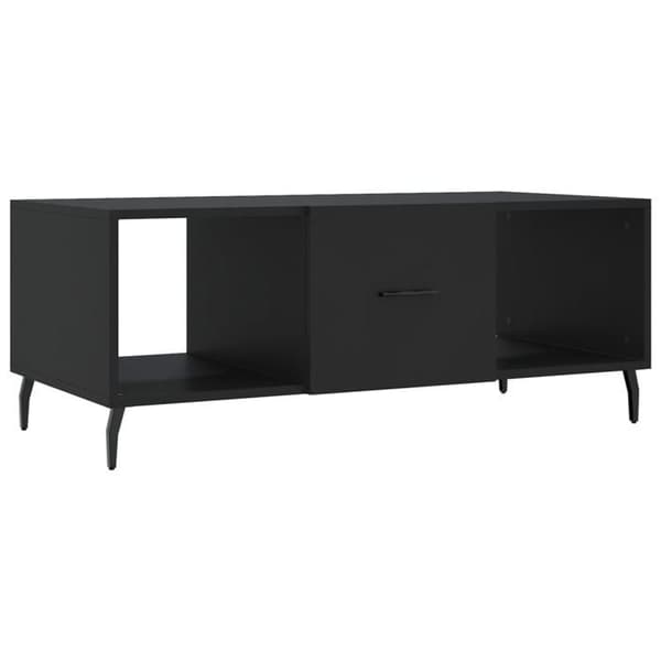 Maison Exclusive - Sort sofabord 102x50x40 cm ingeniørtræ
