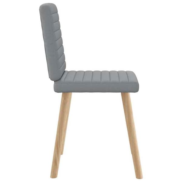 Maison Exclusive - Ruokatuolit 6 kpl vaaleanharmaa kangas