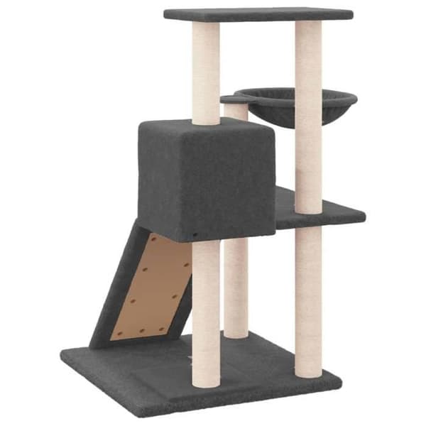 Maison Exclusive - Kattekradse med sisal i mørkegrå 82 cm Mörkgrå