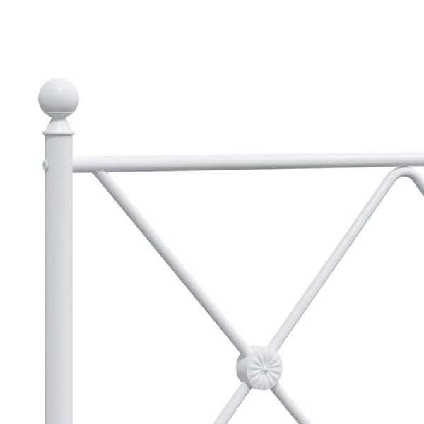 Maison Exclusive - Erstatnings hovedgærde metal hvid 75 cm