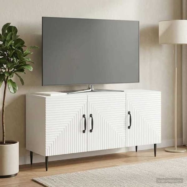 Maison Exclusive - TV-möbel Vit 99 x 34,5 x 50 cm Ingenjörsträ
