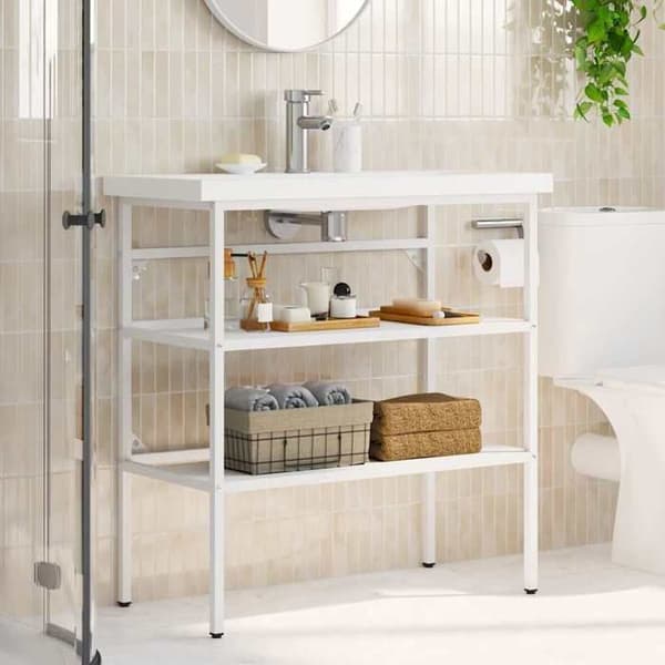 Maison Exclusive - Badrumsvaskram 79x38x83 cm Järn Vit