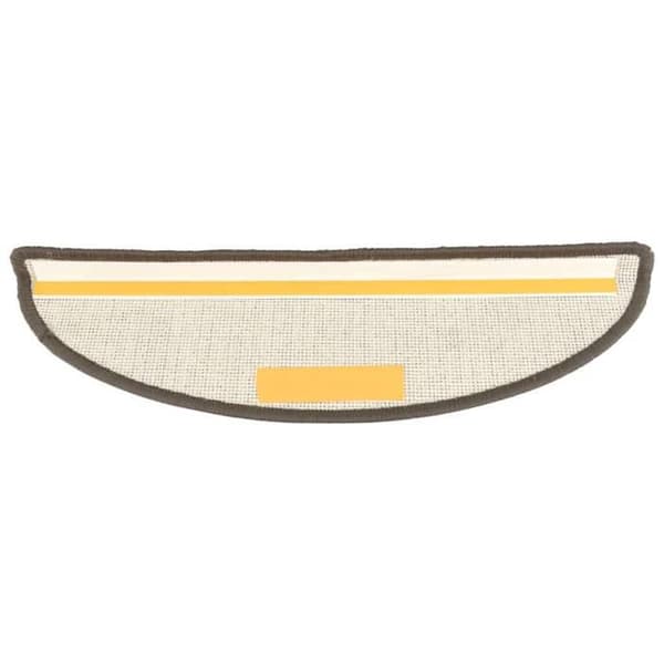 Maison Exclusive - Trappe tæppe 15 stykker 56 x 17 x 3 cm Grå Halvcirkel grå