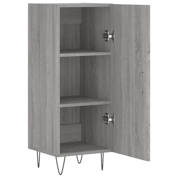 Maison Exclusive - Buffet Sonoma grå 34,5x34x90 cm Ingenjörsträ