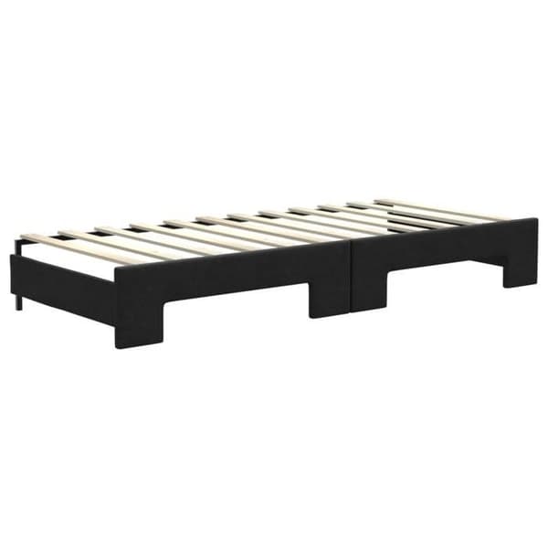 Seng i dag - EKSKLUSIV HUS - 80x200 cm - Sovesofa - Med skuffer - Sort svart