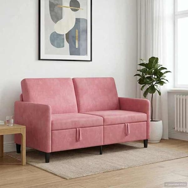 Maison Exclusive - Soffa med förvaring Rosa 152 x 78 x 87 cm Polyester