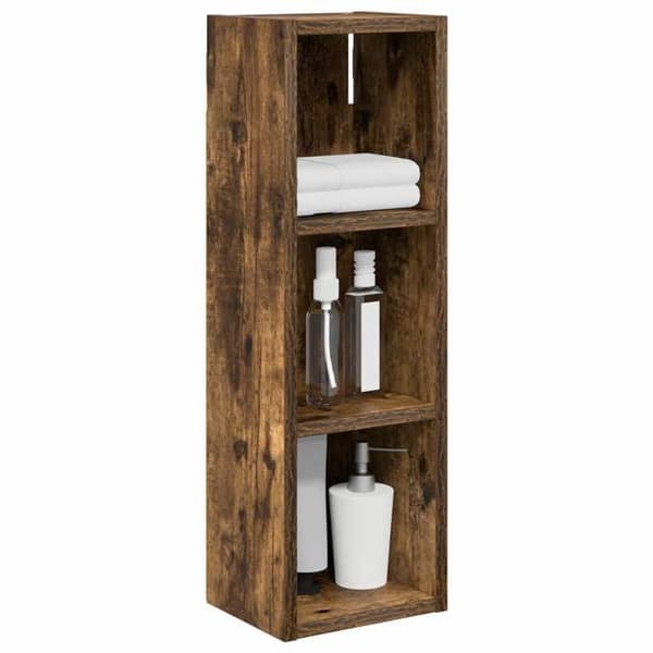 Maison Exclusive - Vægskab til badeværelse Røget Eg 20 x 16 x 62,5 cm