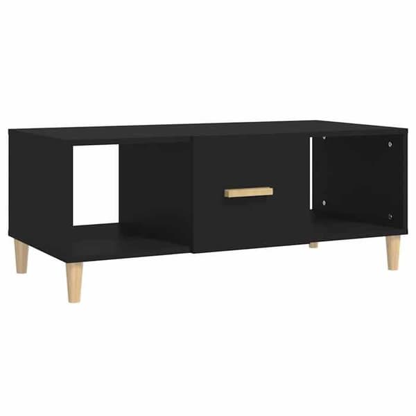 Maison Exclusive - Sort sofabord 102x50x40 cm ingeniørtræ