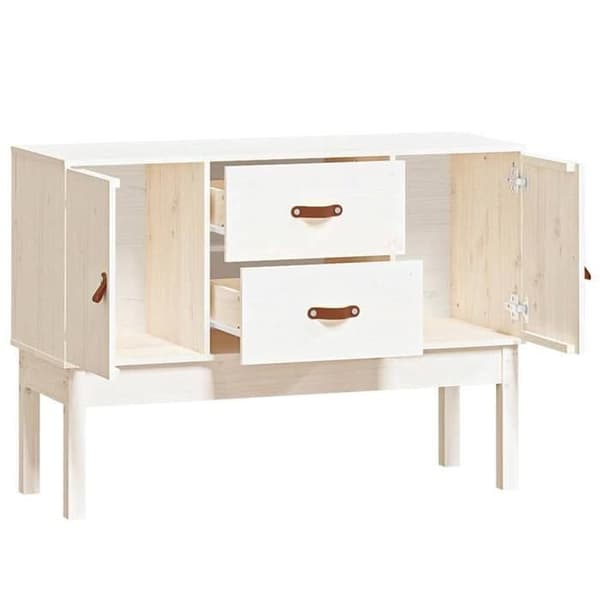 Maison Exclusive - Buffé Vit 110x40x78 cm Massivt furu Vit