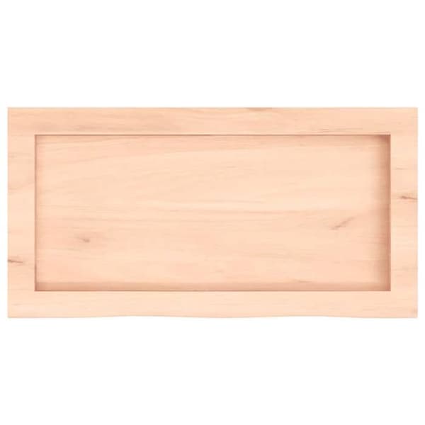 Maison Exclusive - Væghylde 60x30x(2-6) cm ubehandlet massiv egetræ