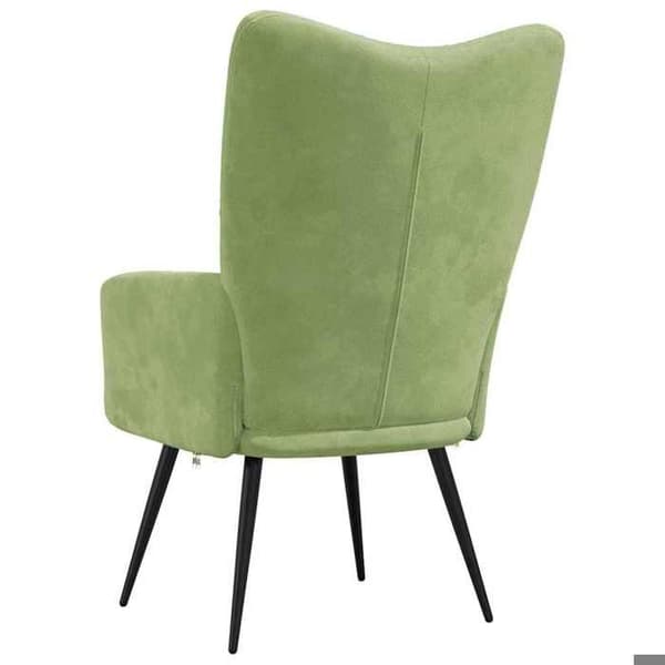 Maison Exclusive - Lys grøn velour afslapningsstol