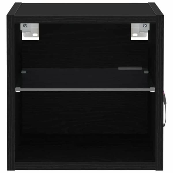 Maison Exclusive - LED-seinäyöpöytä Musta 30 x 28,5 x 30 cm