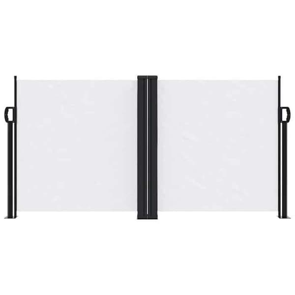 Maison Exclusive - Vit utdragbar sidokappa 120x600 cm
