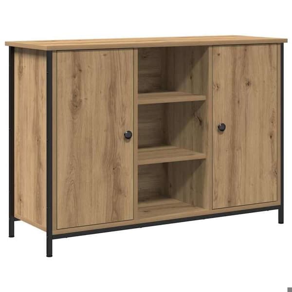 Maison Exclusive - Buffé i hantverksmässig ek 100 x 35 x 70 cm