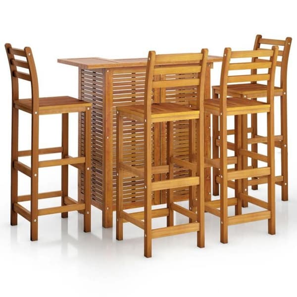 Maison Exclusive - Havebar sæt 5 stk Solid akacietræ