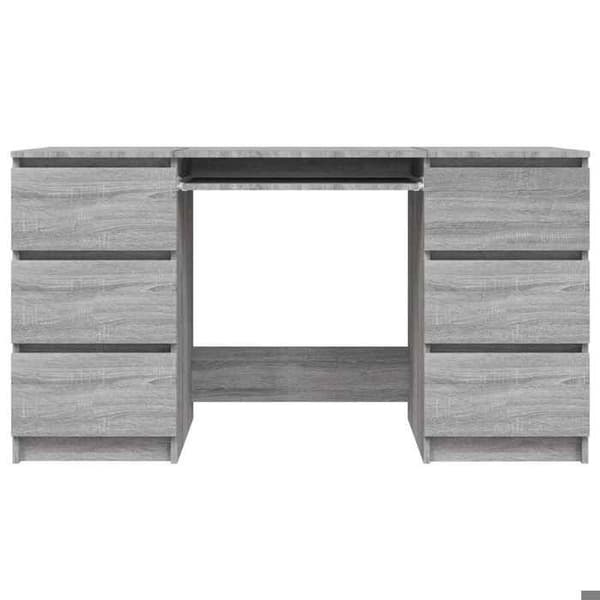 Maison Exclusive - Kontor Sonoma grå 140x50x77 cm Ingenjörsträ