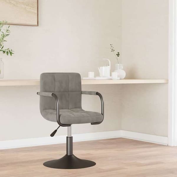 Maison Exclusive - Barstol Ljusgrå Sammet