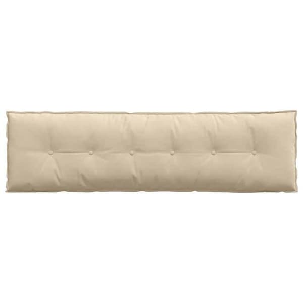 Maison Exclusive - Rygpude Creme 180 x 50 cm Mikrofiberstof
