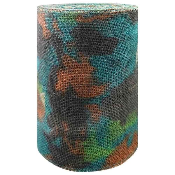 Maison Exclusive - Jute rulle 25 x 1500 cm Camouflage