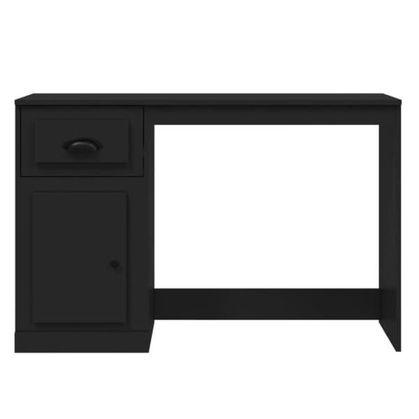 Maison Exclusive - Kontor med svart låda 115x50x75 cm ingenjörsträ Svart