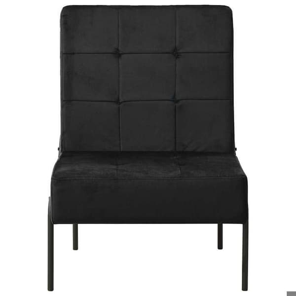 Maison Exclusive - Rentoutumistuoli 65x79x87 cm Musta Sametti